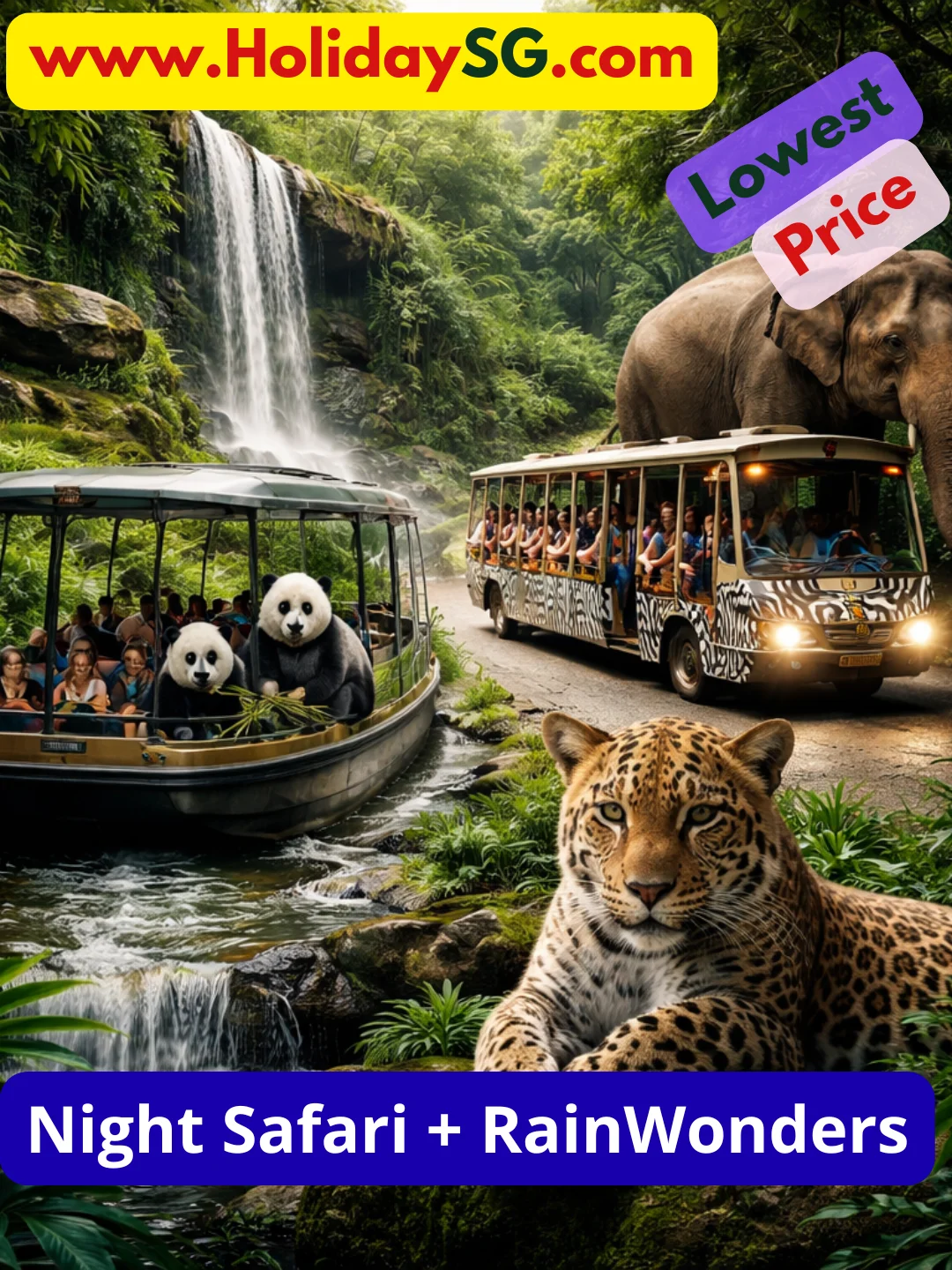 2 Parks Destination Pass Night Safari River Wonders